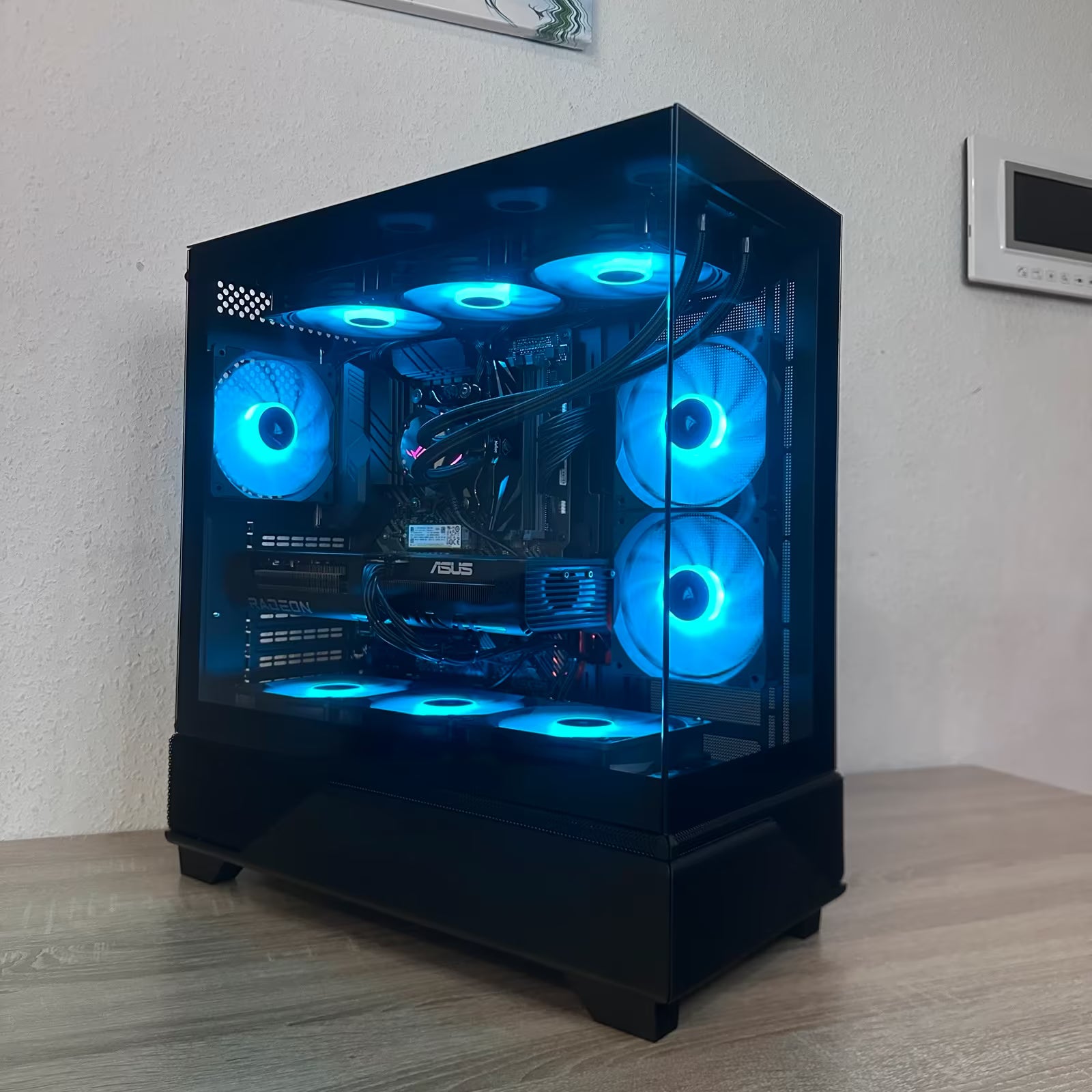 GAMING PC RX 9060 XT RYZEN 7 5700X 512GB NVME SSD 16GB RAM RGB