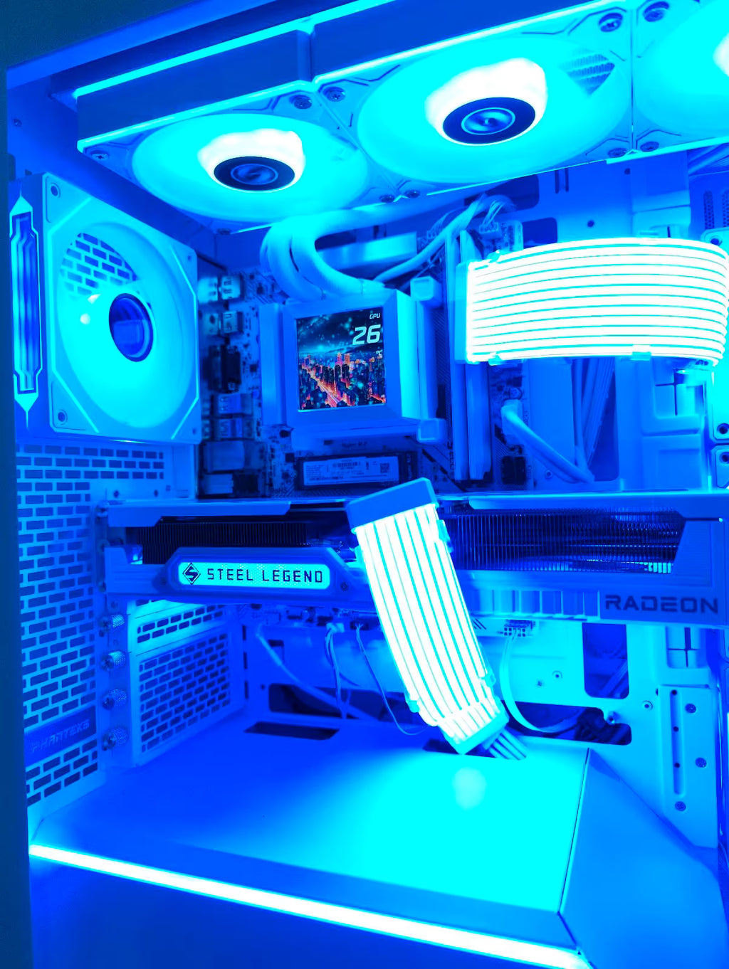 GAMING PC RX 9060 XT 16GB I9 12900K 32GB RAM 512GB SSD AIO RGB