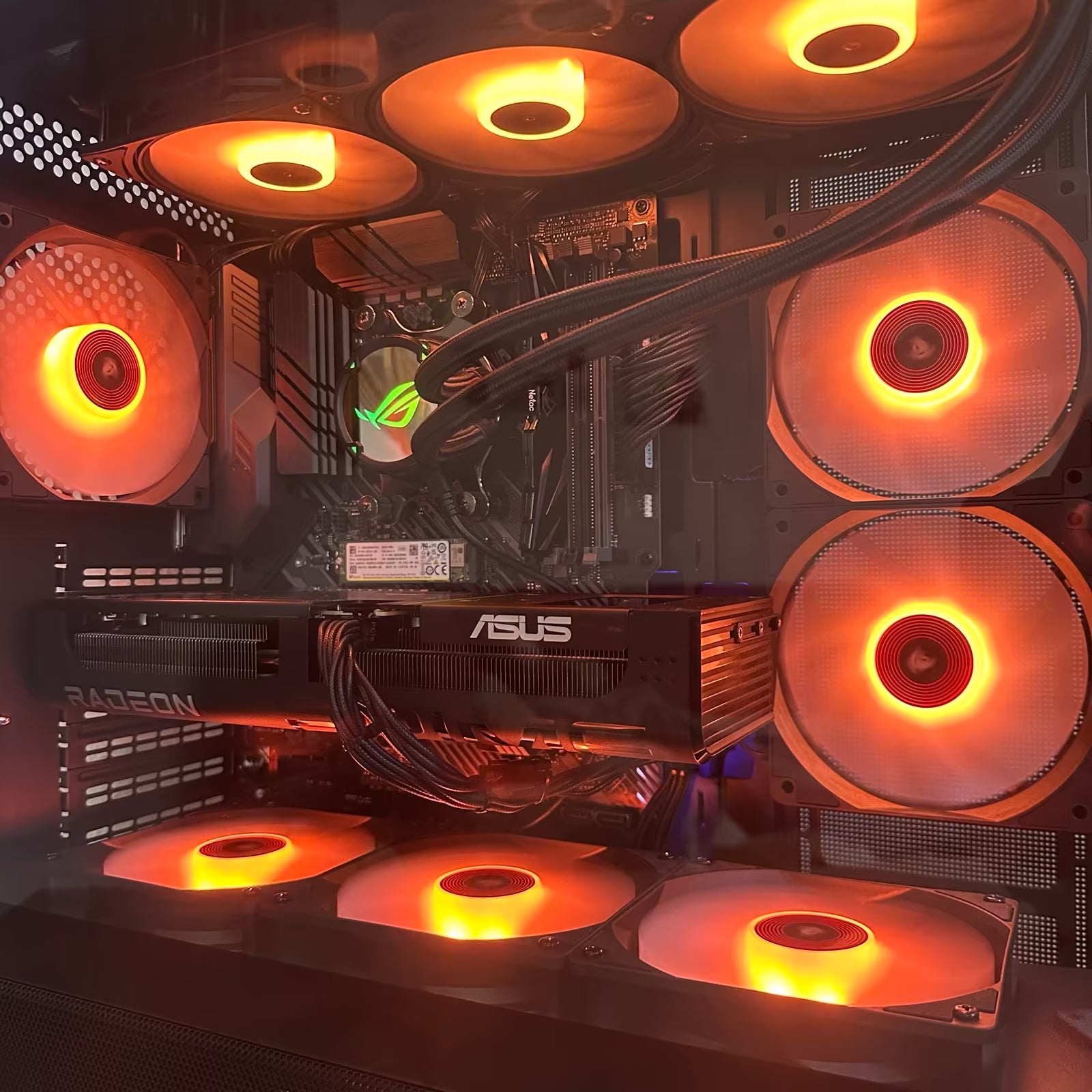 GAMING PC RX 9060 XT RYZEN 7 5700X 512GB NVME SSD 16GB RAM RGB